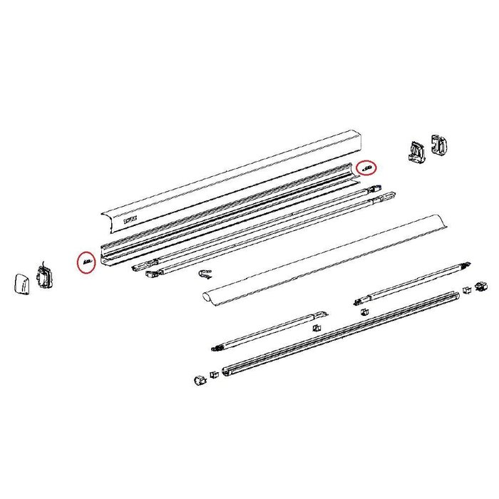 Thule Thule Center Piece Fabric 3200 L+R