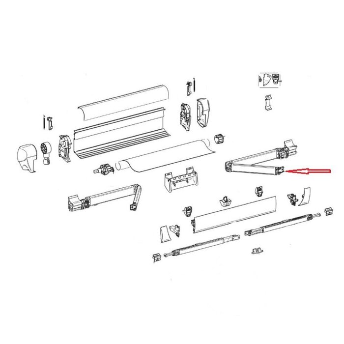 Thule Thule Connection Lead Rail LH+RH 5003