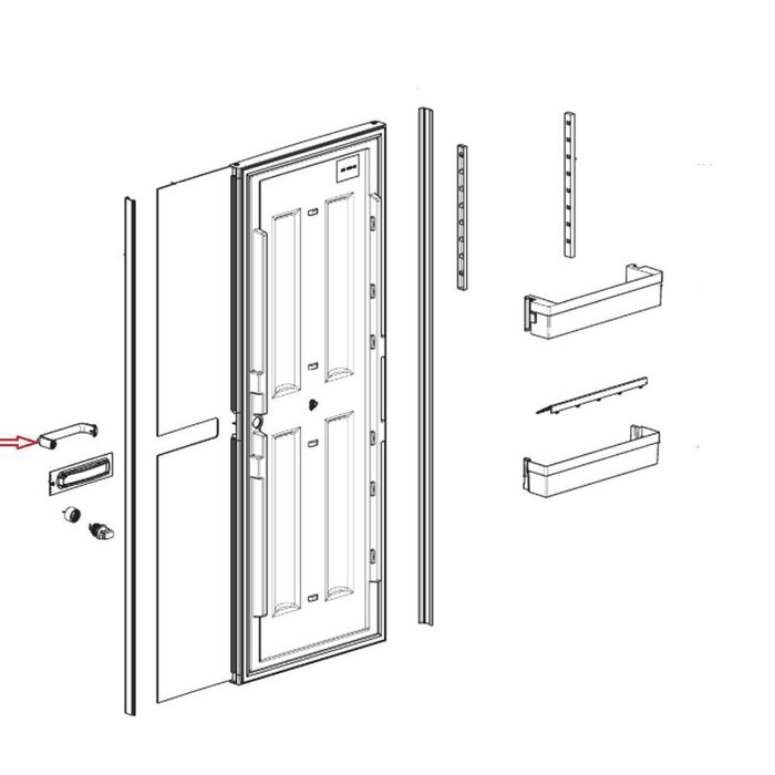 Dometic Dometic RML9435 Deurgreep Compleet