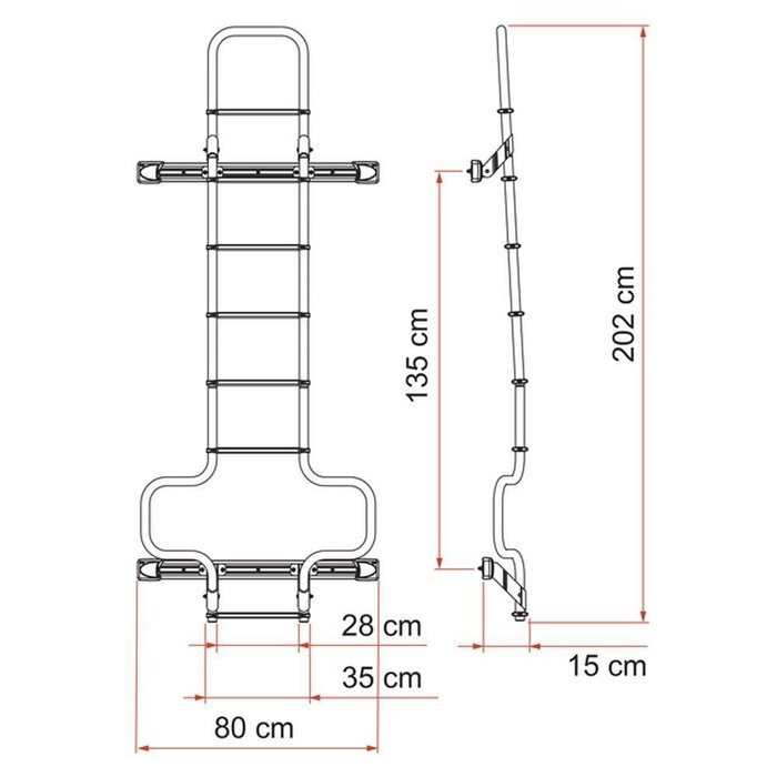 Fiamma Fiamma Ladder Deluxe DJ Ducato H3