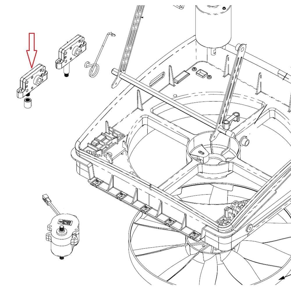 Maxxfan MaxxFan Opdraaimechanisme Automatisch