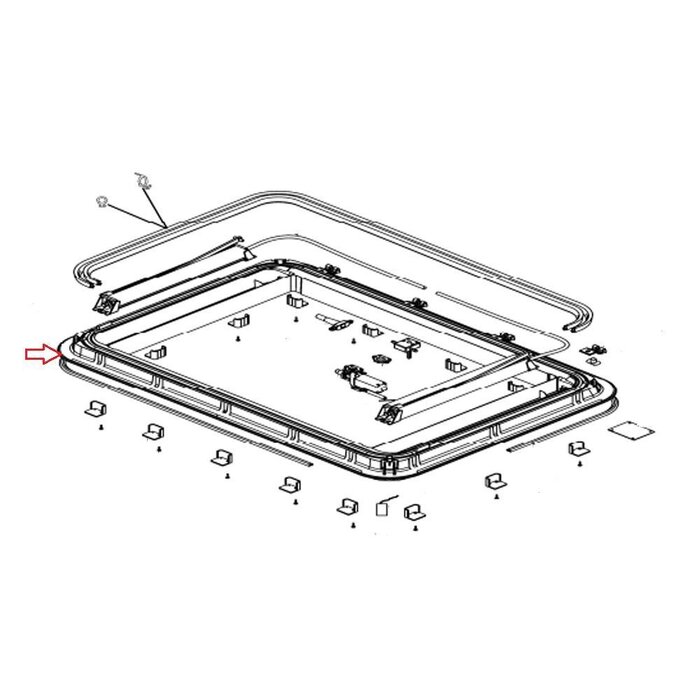 Dometic Dometic Heki 3 Buitenkader