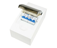 FjordOutdoor Zekeringkast 4-Modules met Aardlekschakelaar 30mA en Dubbelpolige Zekeringautomaat B10A