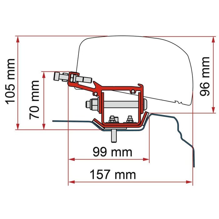 Fiamma Fiamma Renault Trafic Kit H1-L2 >2014 F40Van