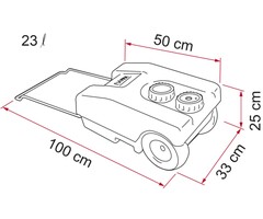 Fiamma Fiamma Vuilwatertank Roll-Tank 23W
