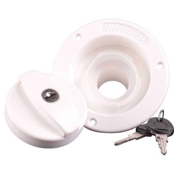 Fjord Outdoor Watervulopening 40mm met Slot Wit