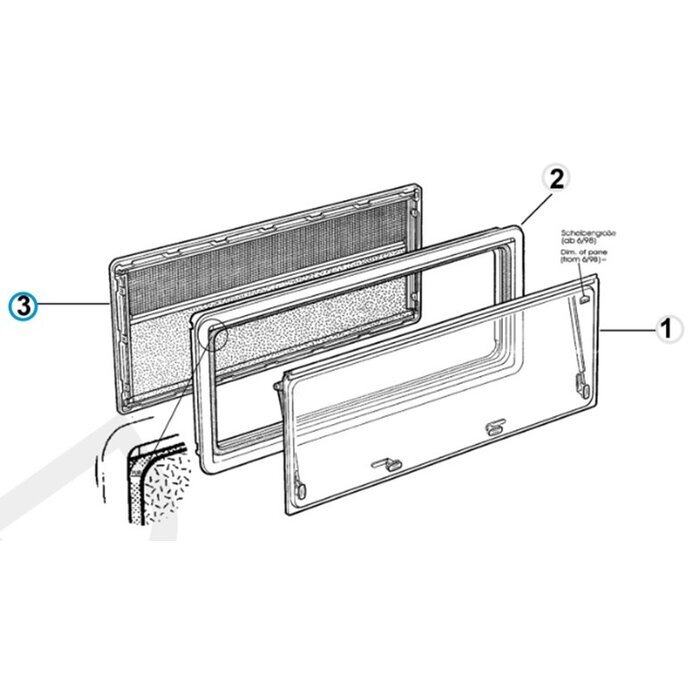 Dometic Dometic S4 Binnenkader compleet 1100x700