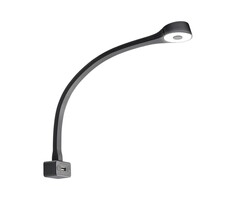 FjordOutdoor LED Lamp met Zwanenhals F Flexibel 12V Zwart