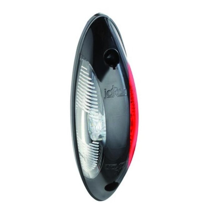 Jokon Jokon Markering LED SPL2011 Ovaal Opbouw Rood/Wit Zwart Frame