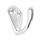 10 stuks Wandhaak 1-Haaks