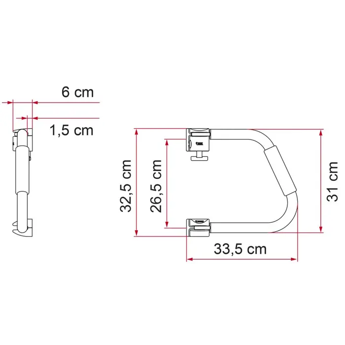 Fiamma Fiamma Instapbeugel Security 31
