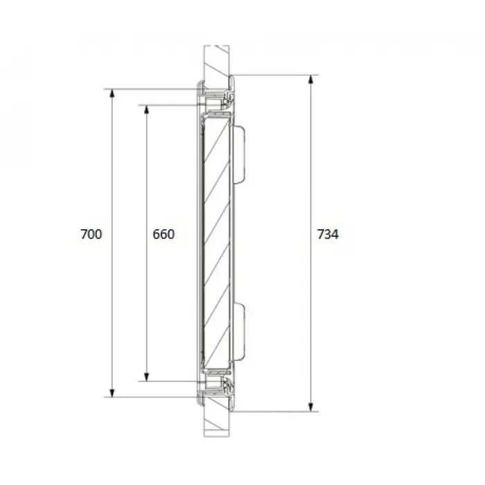 Dometic Dometic Serviceluik SK4 70x40.5cm Wit