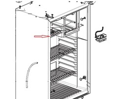 Dometic Metalen rooster koelkast boven RM4230