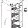 Metalen rooster koelkast boven RM4230