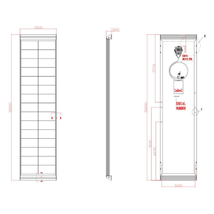Vechline Vechline Daglichtpaneel / Zonnepaneel Back Contact 135W