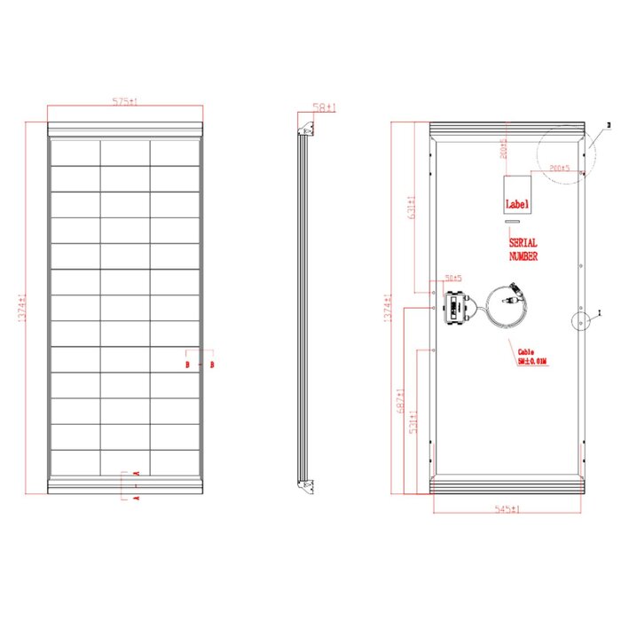 Vechline Vechline Daglichtpaneel / Zonnepaneel Back Contact 180W