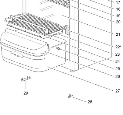 Thetford Thetford Shelf tray insert N145