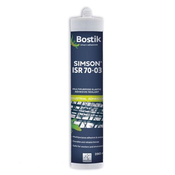 Bostik 12 stuks Bostik ISR 70-03 Lijm Zwart 290ml