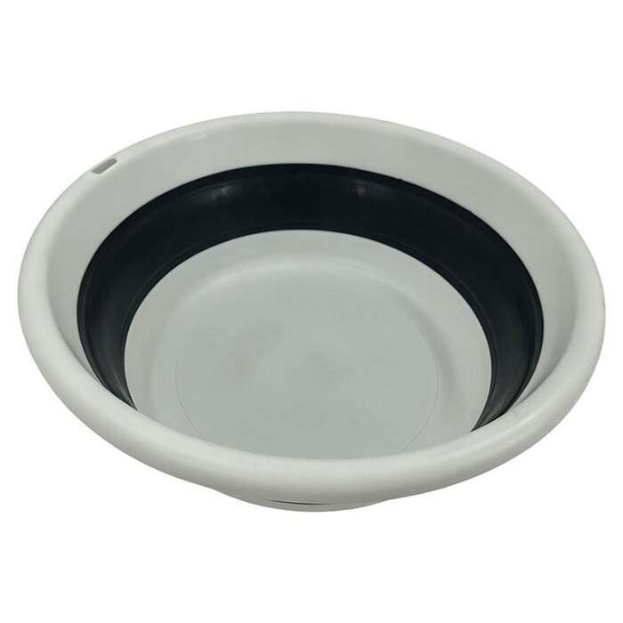 ViaMondo ViaMondo Mand Rond Opvouwbaar Grijs/Wit 4.5L