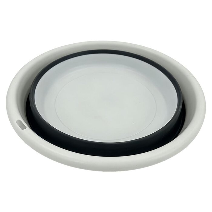 ViaMondo ViaMondo Mand Rond Opvouwbaar Grijs/Wit 4.5L