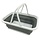 ViaMondo Mand met Hengsels Opvouwbaar Grijs/Wit 9.5L