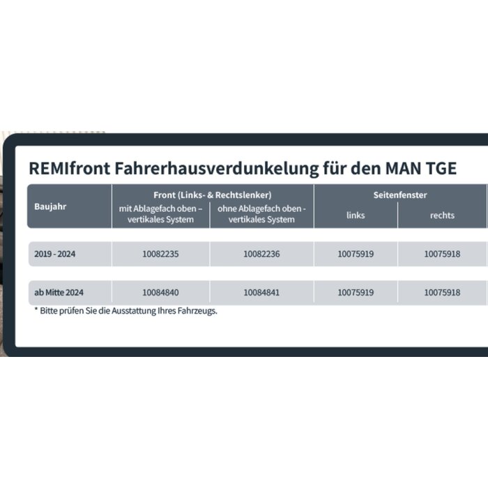Remis Remifront 5 MAN TGE>2019 / VW Crafter>2017 Zijraam L