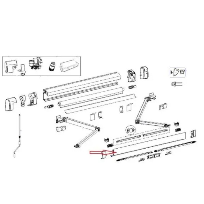 Thule Thule Lead Rail 5200 3.75 Antraciet