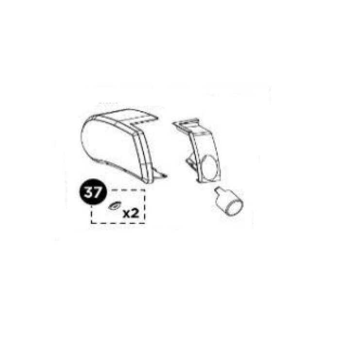 Thule Thule 9200 Endcap Main Housing 230V LH EM Wit