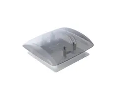 MPK MPK Dakluik VisionVent S Pro Signaalwit-Smoke 28x28cm Dubbele Plissé