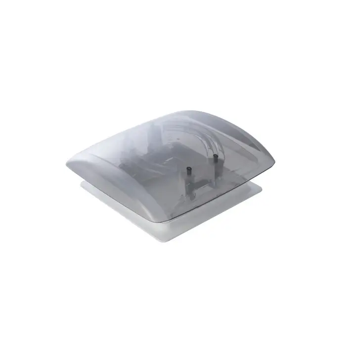MPK MPK Dakluik VisionVent S Pro Signaalwit-Smoke 28x28cm Dubbele Plissé