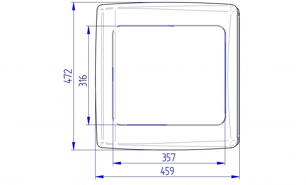 Thule Thule Vent 12V Wit (niet licht doorlatend) 40x40cm