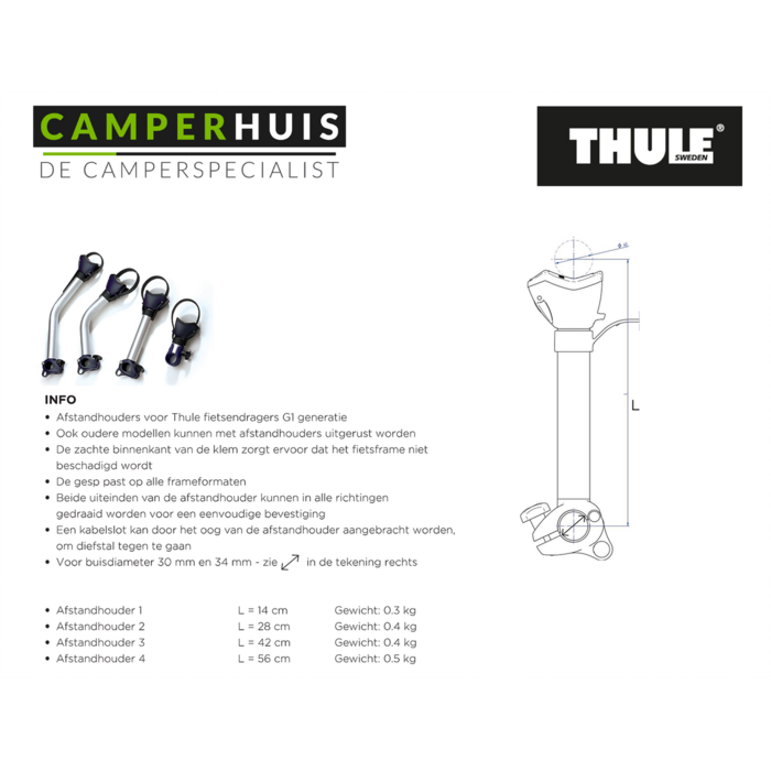 Thule Thule Bike Holder 3 42cm