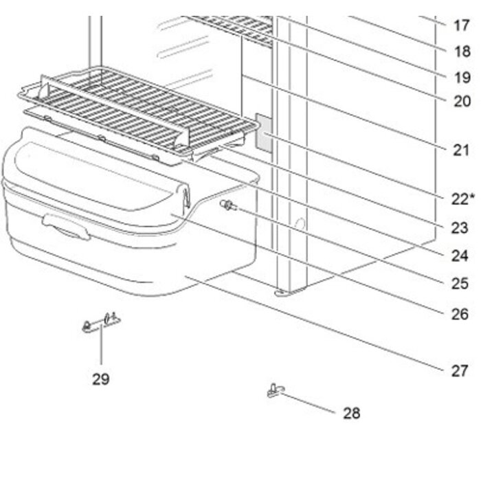 Thetford Thetford Shelf tray insert N145