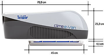 Telair Telair Airco Clima e-Van 3 5400H Wit