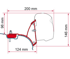 Fiamma Fiamma F43Van Kit VW T5/T6 Multivan/Transporter Deep Black
