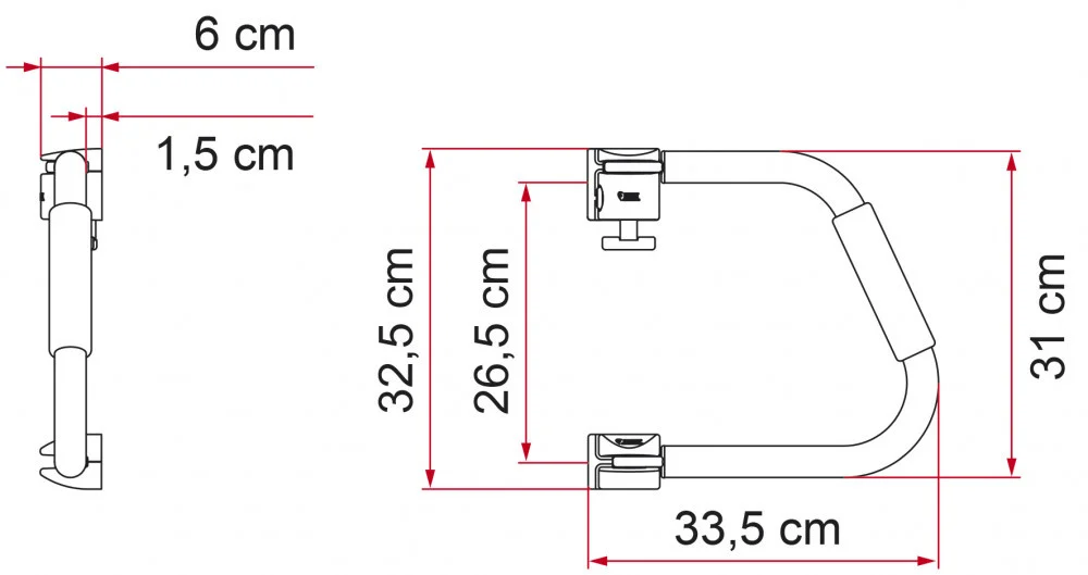 Fiamma Fiamma Instapbeugel Security 31