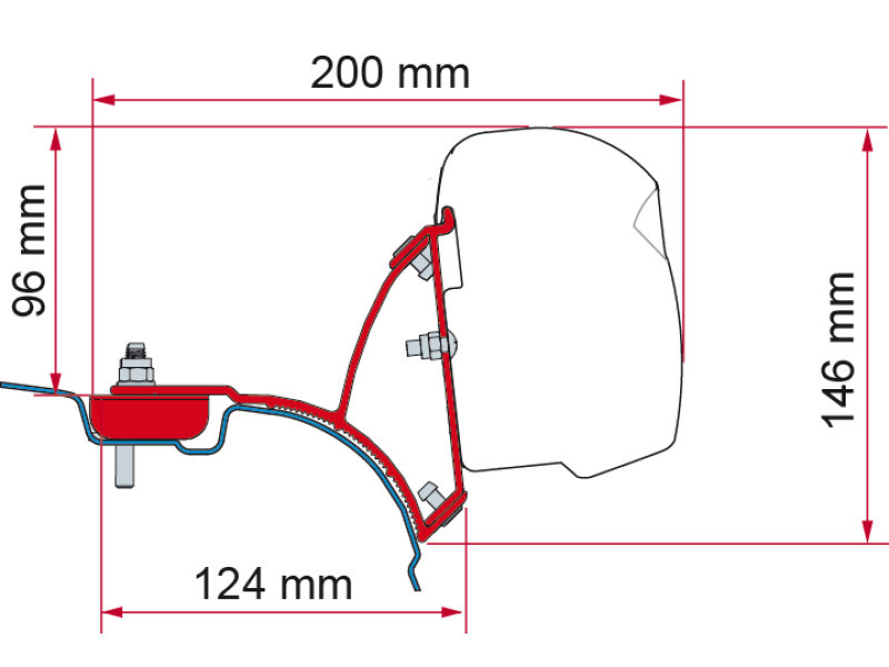 Fiamma Fiamma F43Van Kit VW T5/T6 Multivan/Transporter Deep Black