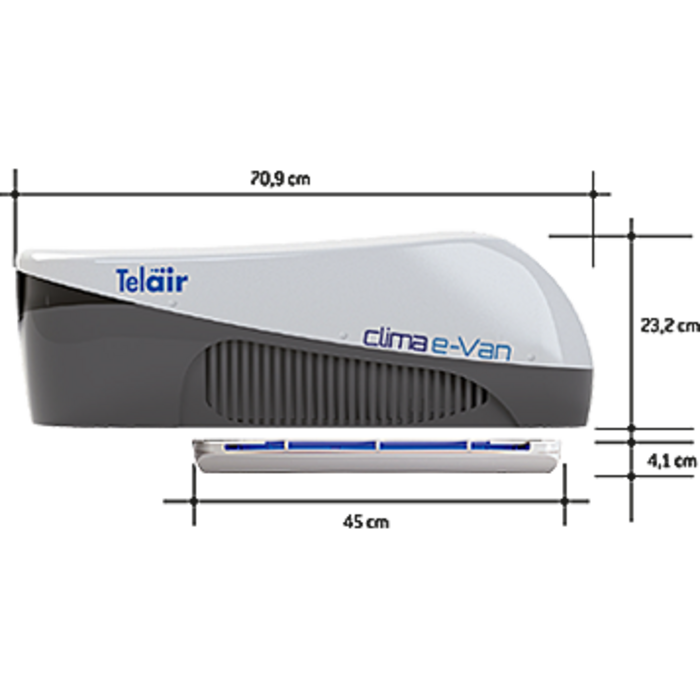 Telair Telair Airco Clima e-Van 3 7400H Wit