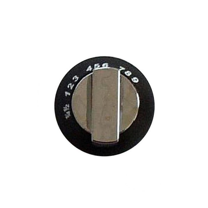 Thetford Thetford Oven knop 2-delig chroom /zwart