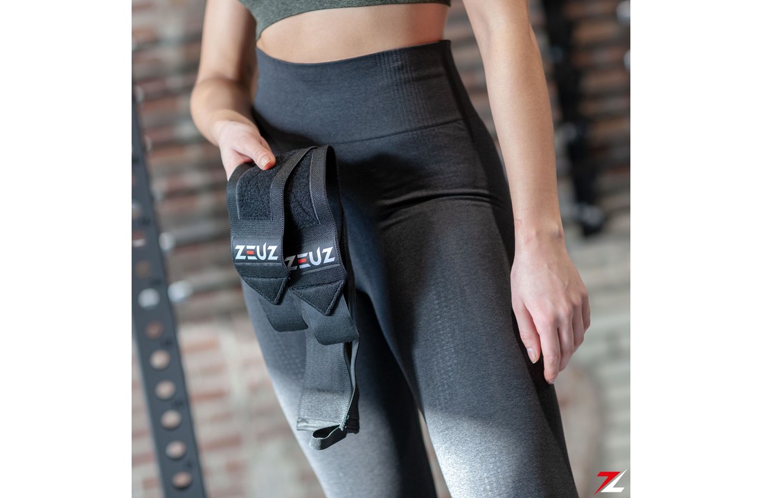 ZEUZ® 2x Fitness & CrossFit Polsband - Wrist wraps – Krachttraining – Polsbrace – Zwart