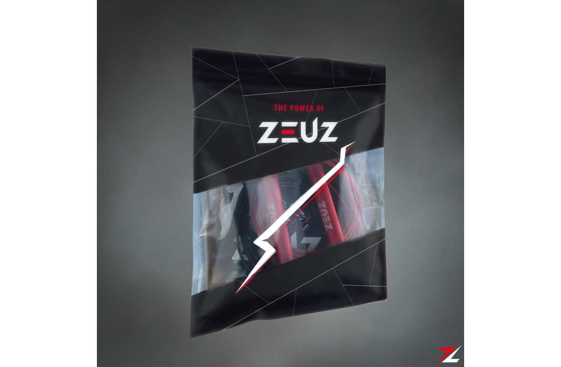 ZEUZ® Professioneel Crossfit & Fitness Springtouw – Verstelbaar – Speed Rope – Volwassenen – Rood