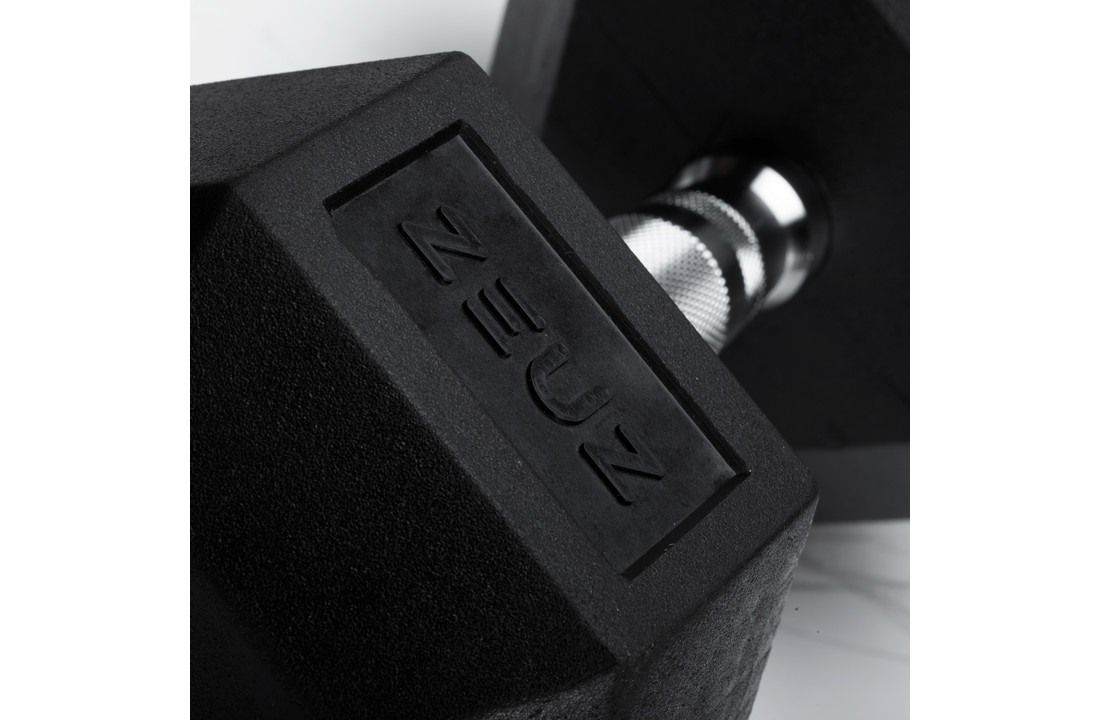 ZEUZ Hexa Dumbbells Set 2 x 10 KG – Hexagon Gewichten Dumbbellset