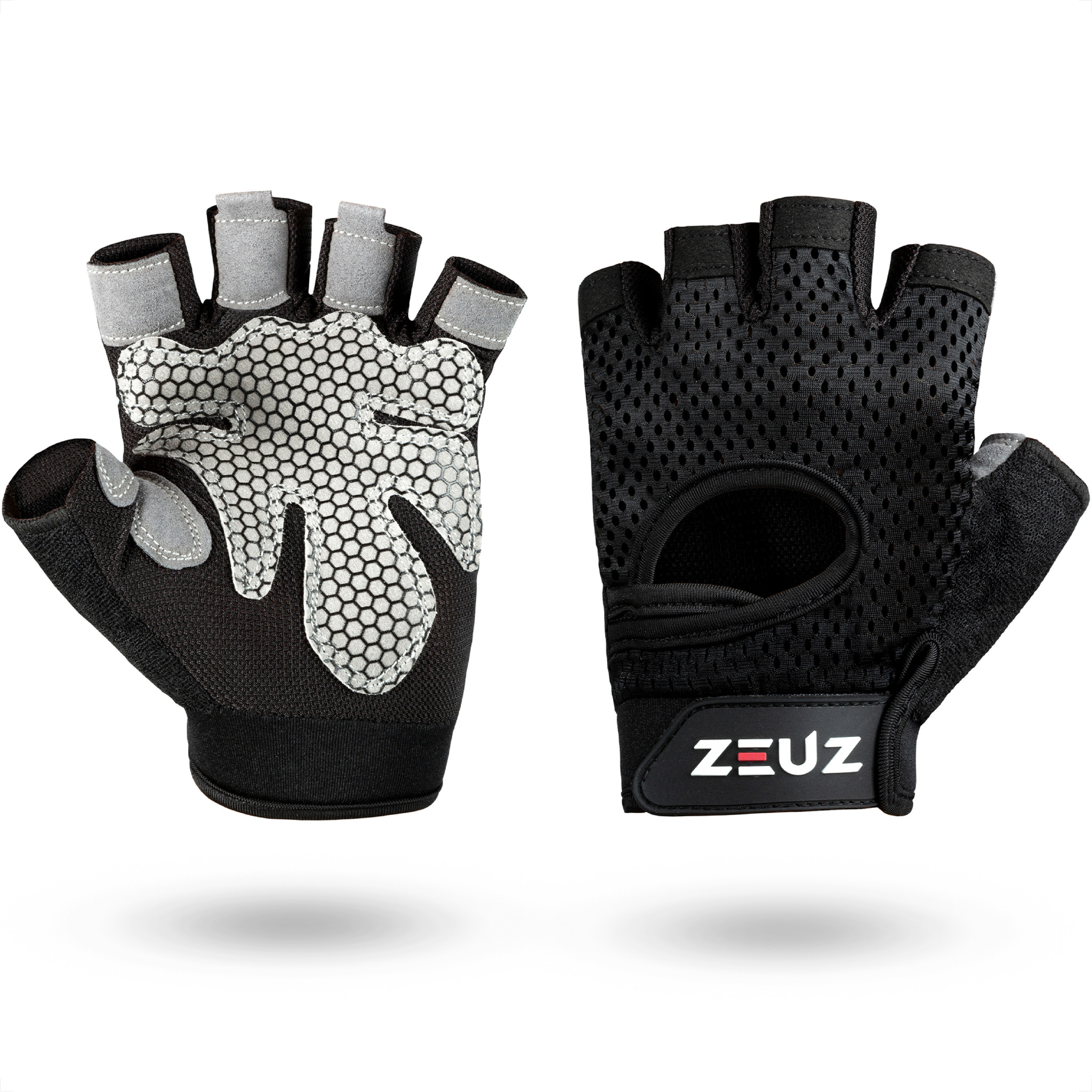 ZEUZ® Sport & Fitness Handschoenen & Heren - Grijs - ZEUZ