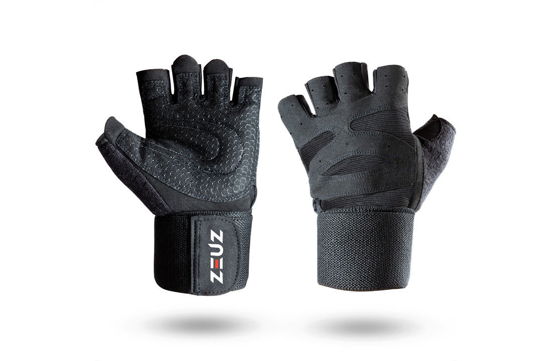 ZEUZ® Sport Fitness Handschoenen & Dames - Zwart - ZEUZ