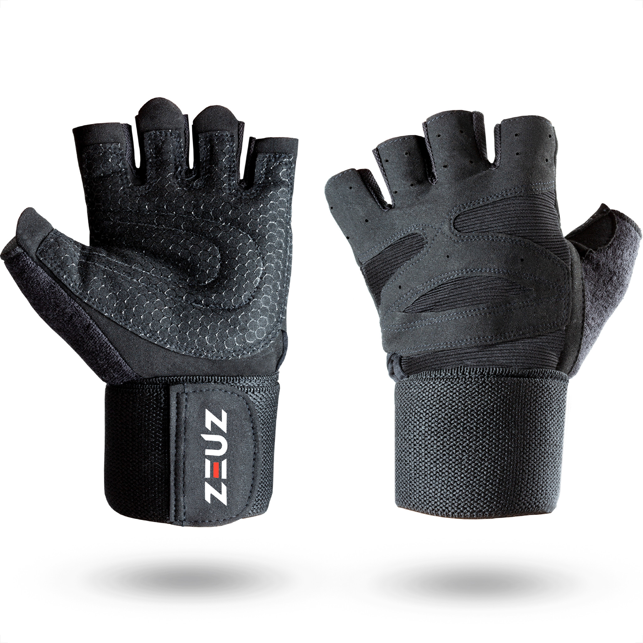 Naar boven gevoeligheid Paleis ZEUZ® Sport & Fitness Handschoenen Heren & Dames - Zwart - ZEUZ
