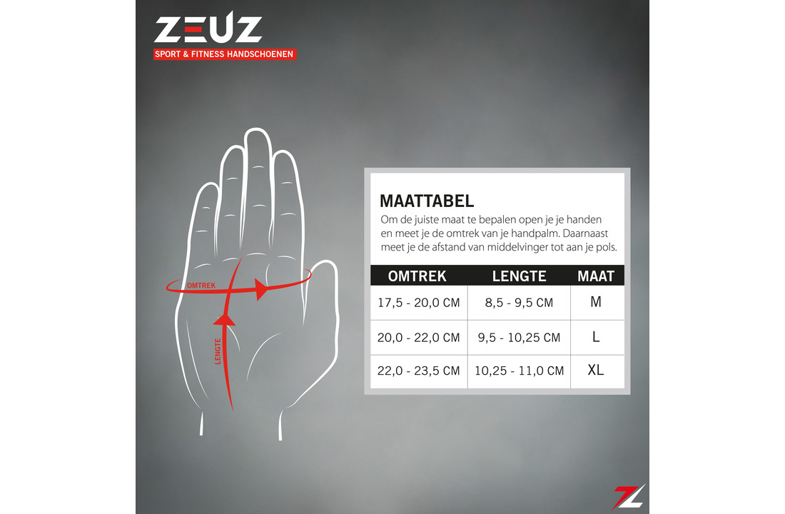 ZEUZ® Sport, Crossfit & Fitness Handschoenen Heren & Dames