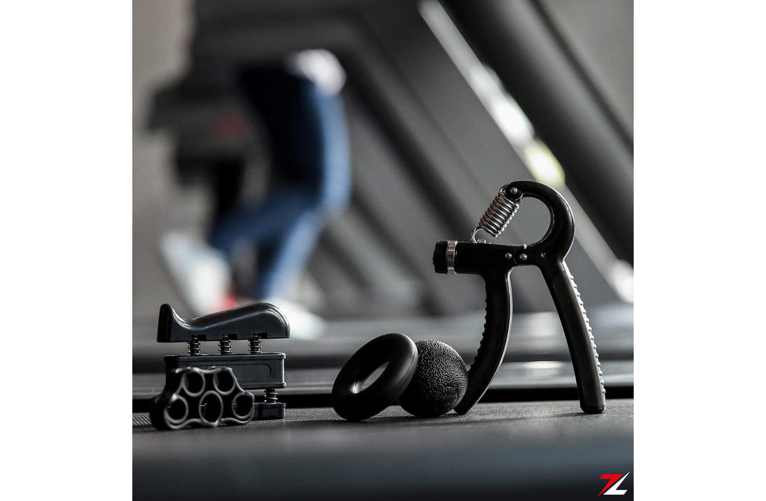 ZEUZ® 5-Delige Fitness Handtrainer Set – Trainer voor Hand, Onderarm, Pols & Vingers – Stressbal, Knijphalter, Stretcher & Grip bal – Anti RSI