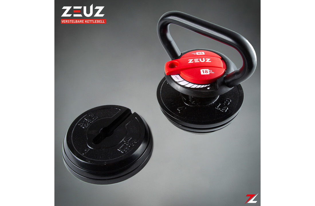 ZEUZ® Verstelbare Kettlebell tot 18 KG