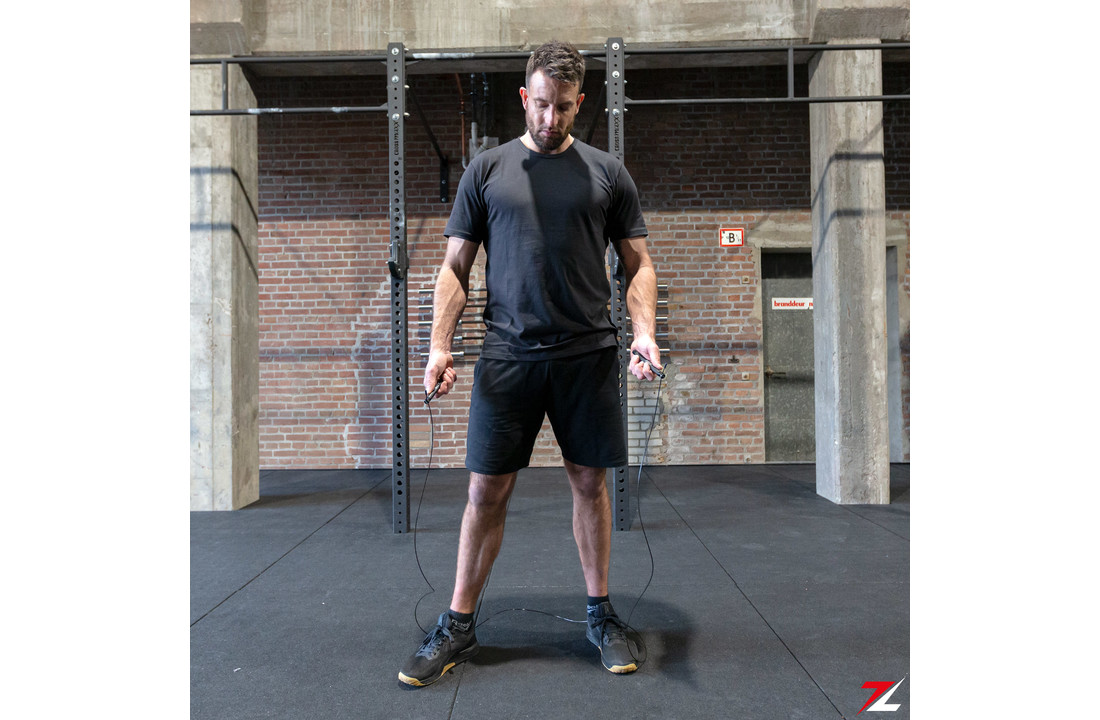 ZEUZ® Professioneel Crossfit & Fitness Springtouw – Verstelbaar – Speed Rope – Volwassenen – Zwart