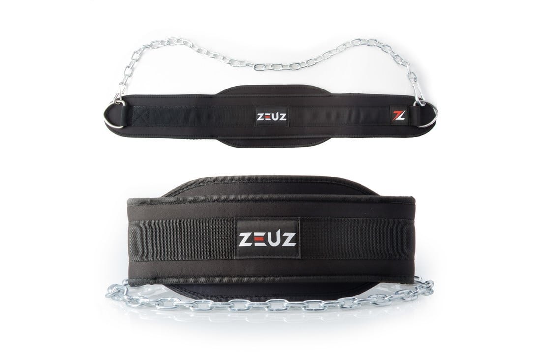 ZEUZ® Dip belt - Dipping Gordel & Gewicht Riem – Fitness, Crossfit & Calisthenics – Zwart